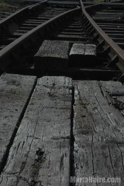 Old railway sleepers, Bristol Docks